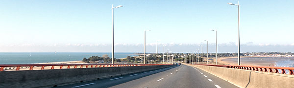 arrivee du pont de l'ile de re