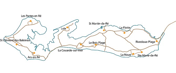 carte de l'île de ré