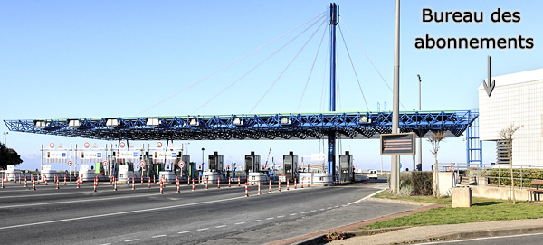 barriere de peage pont ile de re